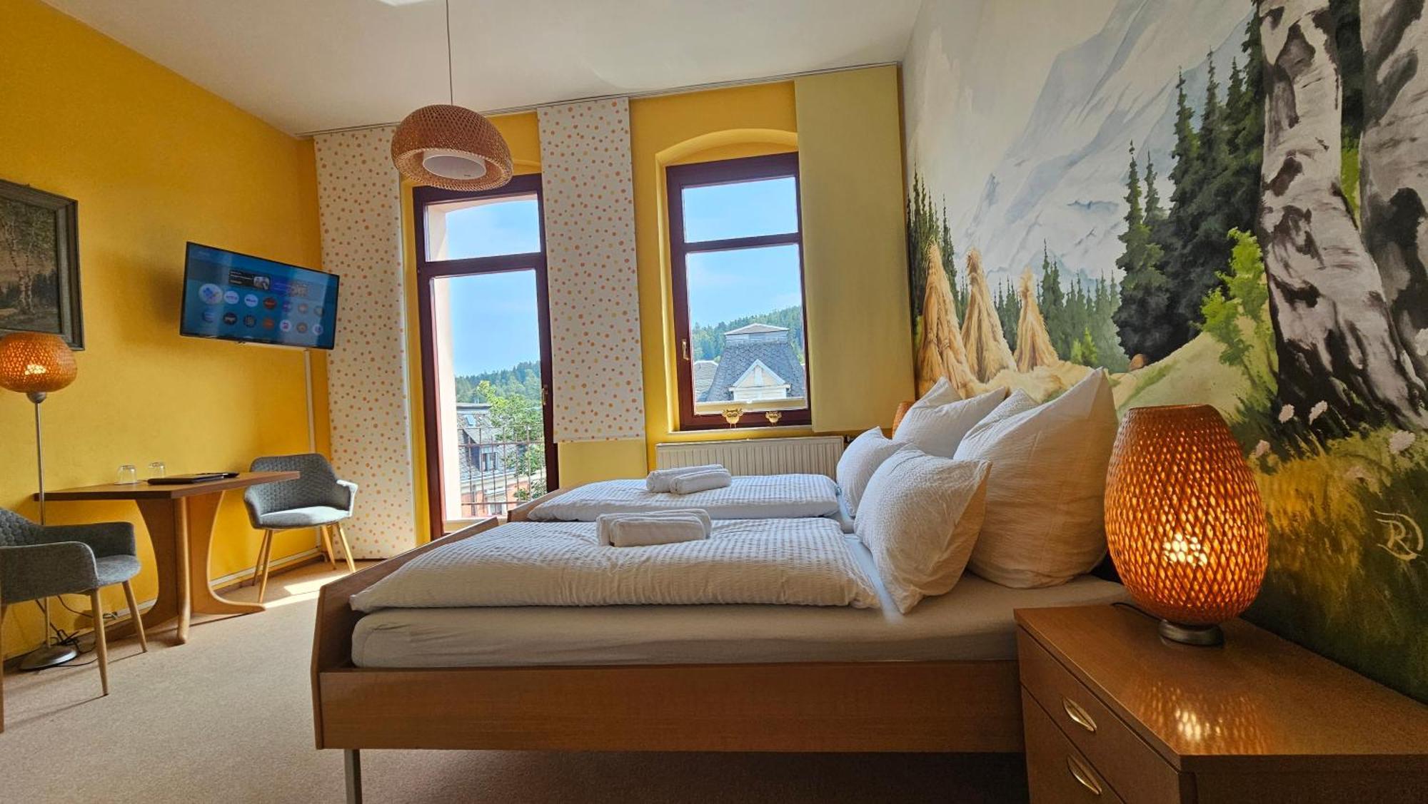 Pension Weisse Rose, Parkplatz, Fruehstueck, Wlan, Zentral Bad Elster Esterno foto